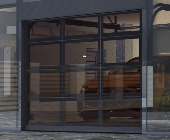 Панорамные ворота Алютех AluPro в Новопавловске