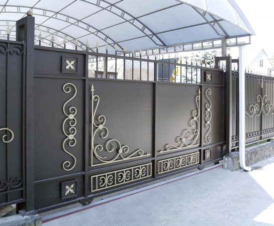 Металлические ворота в Новопавловске