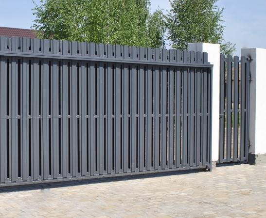 Ворота из штакетника в Новопавловске